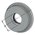 Picture of Sealing discs | OZ16 | Ø 2,0 DIN 6388 (ISO 10897)