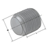 Picture of Clamping screws M16x1x12 without cone point for boring holders D= 40 mm