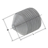 Picture of Clamping screws M10x1x14 with cone point for boring holders D= 16 / 20 mm