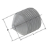 Picture of Clamping screws M12x1x14 with cone point for boring holders D= 25 / 32 mm