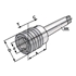 Afbeelding van Tapping chucks MT 3 - M3-M14 - Gr.1 with length compensation