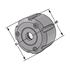 Afbeelding van Clamping nut ER16 | 1-10 | with spray nozzles for sealing discs | DIN 6499 (ISO 15488)