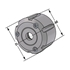 Afbeelding van Clamping nut ER25 | 2-16 | with spray nozzles for sealing discs | DIN 6499 (ISO 15488)