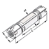 Picture of Double collet holder and Mini nuts ER16-1/10-123  |  Ø = 20