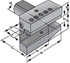 Afbeelding van Radial toolholders B6-16x12x24 DIN 69880 (ISO 10889)