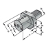 Picture of Boring bar holders E2-16x6 DIN 69880 (ISO 10889)