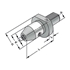 Picture of CNC-Drill chucks 20x1/13 with central coolant