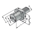 Picture of Boring bar holders E2-20x10 DIN 69880 (ISO 10889)