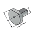 Picture of Blind tooling bore Z2-25 x 16 DIN 69880 (ISO 10889)