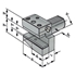 Picture of Radial-Toolholder B1-25x16x30 DIN 69880 (ISO 10889)