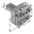 Afbeelding van Parting-off tollholder left 30-26 DIN 69880 (ISO 10889)