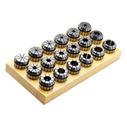 Afbeeldingen van Collet sets ER08 | 4004 E | 9-part kit DIN 6499 (ISO 15488) in wooden socket