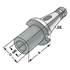 Afbeelding van Morse taper adaptor SK 40-1-50 for MT, tanged, DIN 6383