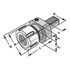 Picture of Collet chucks E3-40x3-32 OZ32 DIN 69880 (ISO 10889)