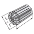 Afbeelding van Collets OZ16 | 415E | Ø 2 - 1,5 DIN 6388 B (ISO 10897 B)