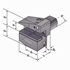 Picture of Radial toolholders B3-40x25-44 DIN 69880 (ISO 10889)