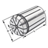 Picture of Precision collet OZ32 | 467EP | Ø 11 - 10,5 DIN 6388 B (ISO 10897 B)