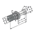 Picture of Pull studs M 24 MAS/BT 45 degrees with drill through, incl. O-ring