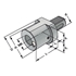 Afbeelding van Adaptor sleeves for MT, tanged F1-50xMT5 DIN 69880 (ISO 10889)