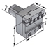 Afbeelding van Parting-off tollholder left 50-32 DIN 69880 (ISO 10889)