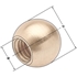Afbeelding van Ball sprayer nozzle (brass) Gewinde M5 | Ø 8 mm