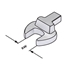 Afbeelding van Wrench inserts for ER16 clamping nuts with hexagon