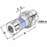 Afbeelding van Tapping chucks for synchronisation HSK100 - M3-M12 (ER16) - 100  DIN69893-A