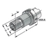 Afbeelding van Tapping chuck HSK 100 M3-M14 - Gr.1 with length compensation