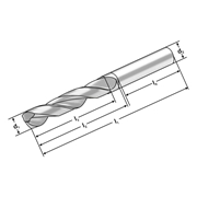 Afbeeldingen van Solid carbide drill 3XD | 12.75  mm 140°  |  12.75 mm x 14 mm