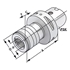 Picture of Quick change tapping chuck PSK 40 M3-M14 - Gr.1 with length compensation compression/expansion
