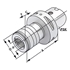 Picture of Quick change tapping chuck PSK 40 M4,5-M22 - Gr. 2 with length compensation compression/expansion