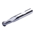 Afbeelding van Solid carbide ball nose end mill 2 flutes long 3mm R1,5 - 6 AlTiCrN coating