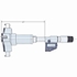 Picture of 3 point internal micrometer | digital 125-150mm | IP65 | reading 0,001mm