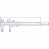 Picture of Vernier caliper | 0-150mm analogue | with locking screw