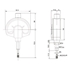 Afbeelding van Dial indicator analogue 50-0-50 | reading 0,001mm