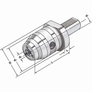 Afbeeldingen van CNC-Drill chucks 50x1/13-92 with coolant supply via spray nozzles
