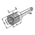 Afbeelding van Tapping chucks MT 2 - M3-M14 - Gr.1 with length compensation