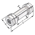 Picture of Double collet holder ER20-1/13-98  |  Ø = 25