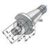 Picture of Shell mill holder SK 40-27-30 with enlarged contact face