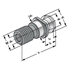 Afbeelding van Pull studs M 24 ISO 7388 II B with drill through, without O-ring