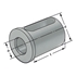 Picture of Reduction sleeve for boring bar holders d=25 | d1=18