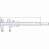 Picture of Vernier caliper | 0-300mm analogue | with locking screw