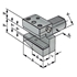 Afbeelding van Radial toolholders B1-16x12x24 DIN 69880 (ISO 10889)