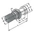 Afbeelding van Pull studs M16 DIN 69872 B sealed, incl. O-ring