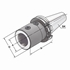 Picture of Boring holder for drills with indexable inserts SK 40-25-70