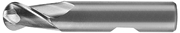 Picture of TWO FLUTE HSS BALL NOSE END MILL - CENTRE CUTTING-A5040