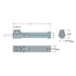 Picture of Cylindrical shank with flat to CoroTurn® XS adaptor - 08.1