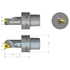 Afbeelding van THREAD TURNING V-CAP HOLDERS IN RH POLYG