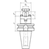 Afbeelding van Combined shell mill holder chucks MAS 403 BT form AD TUKOY