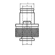 Afbeeldingen van Bush with clutch for tapping D 48 SCM